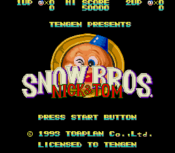 Snow Bros. screenshot 2 for Sega Mega Drive